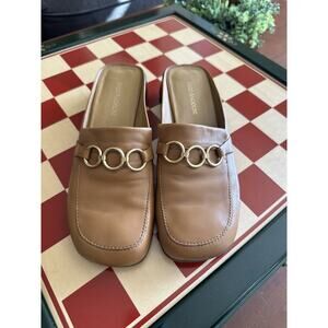 Enzo Angiolini Tan Leather Loafers Flats Shoes sz 7.5